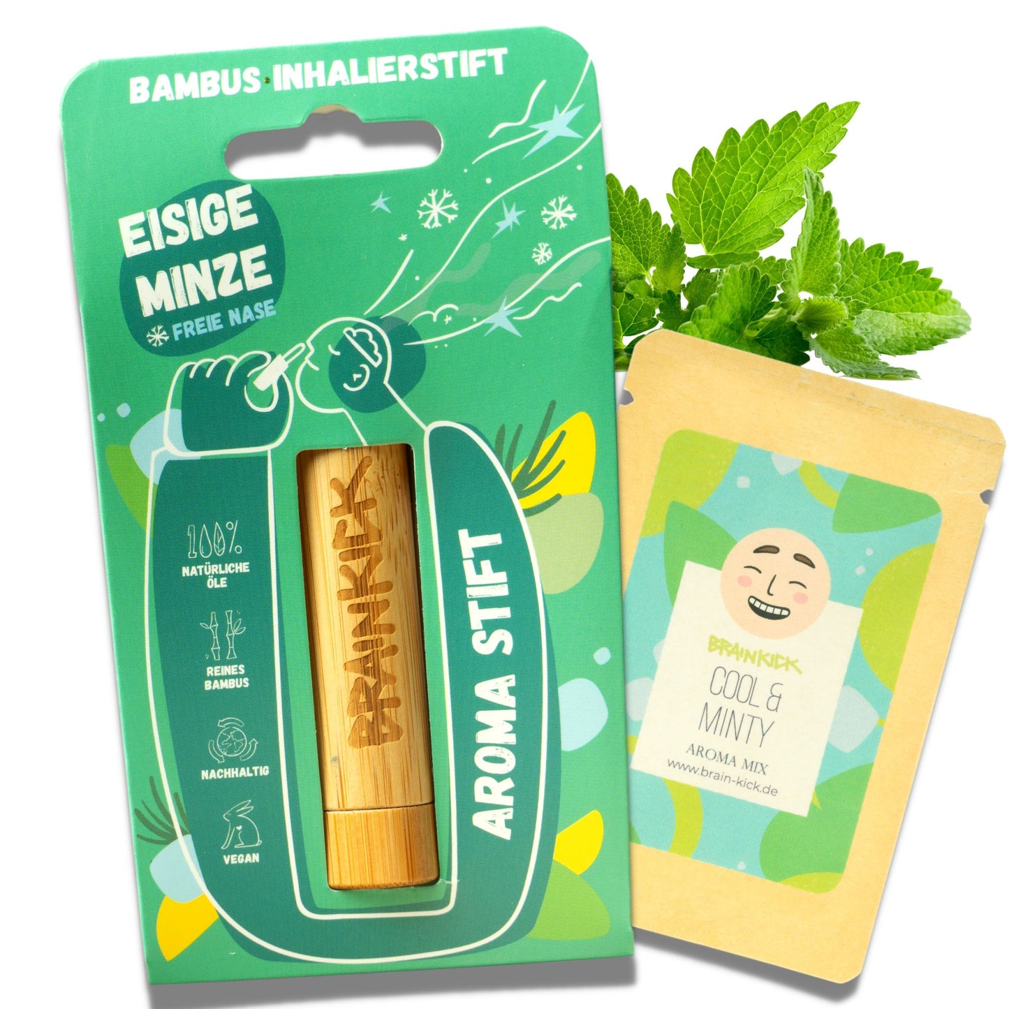 Bambus Inhalierstift | Cool & Minty